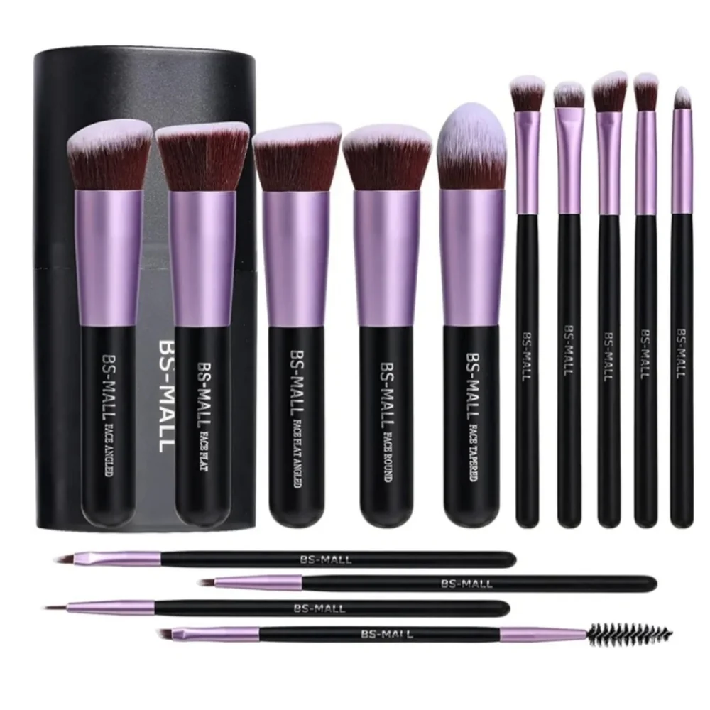 BS-MALL 14 pc makeup brush Professional gift set NEW - Picture 1 of 4